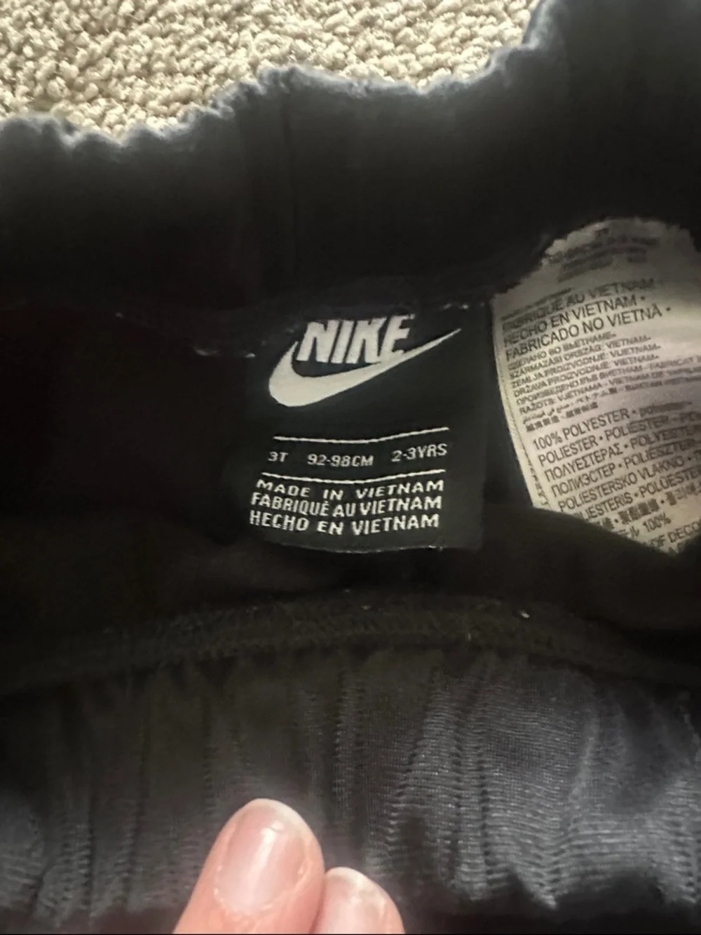 Nike Black & White Girls Track Jacket and Pants with Pink Accents size 3T - Picture 5 of 6